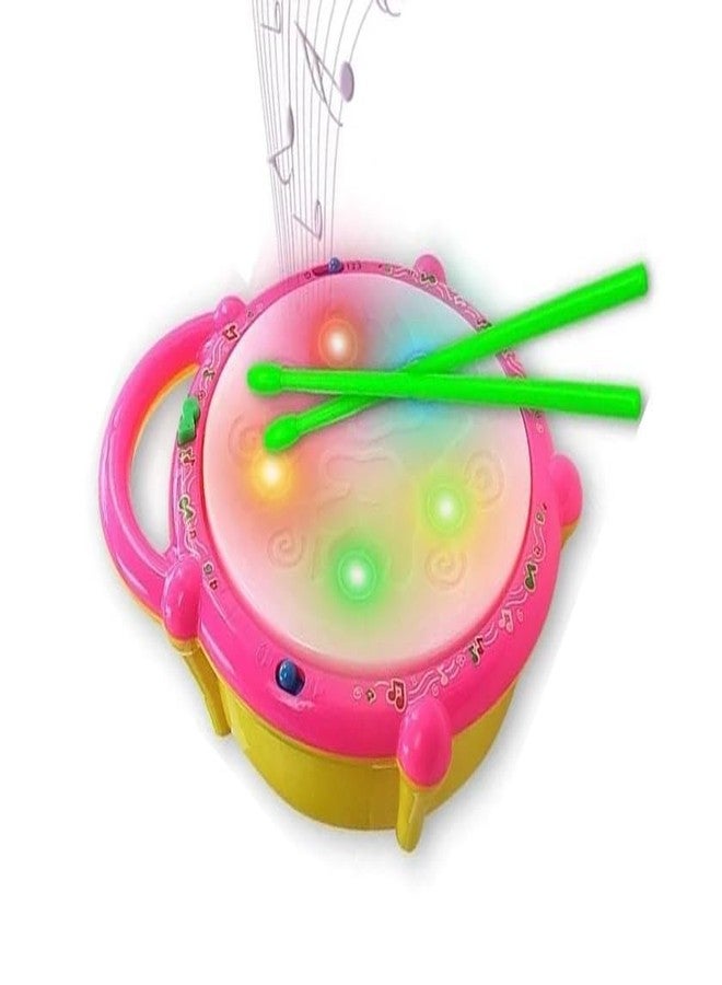 DECODAZZ Flash Drum with 3D Lights, Music Baby Toy for 2 3 4 Year Kid Boy Girl - Image 3